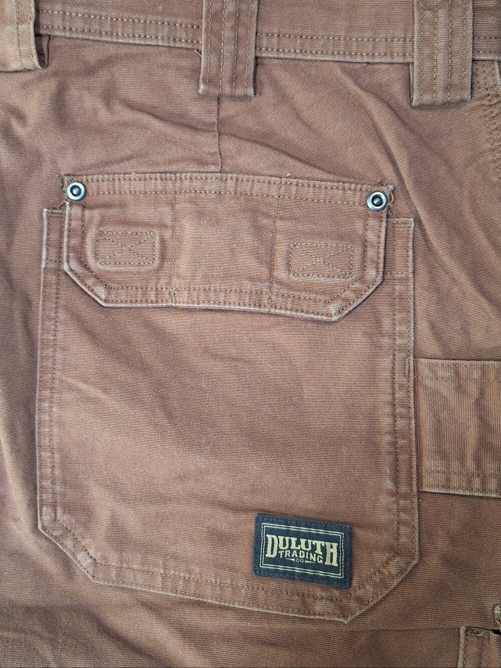 Duluth Trading CO Flex Fire Hose Men's Relaxed Fit Brown Cargo, 40(tag 42)